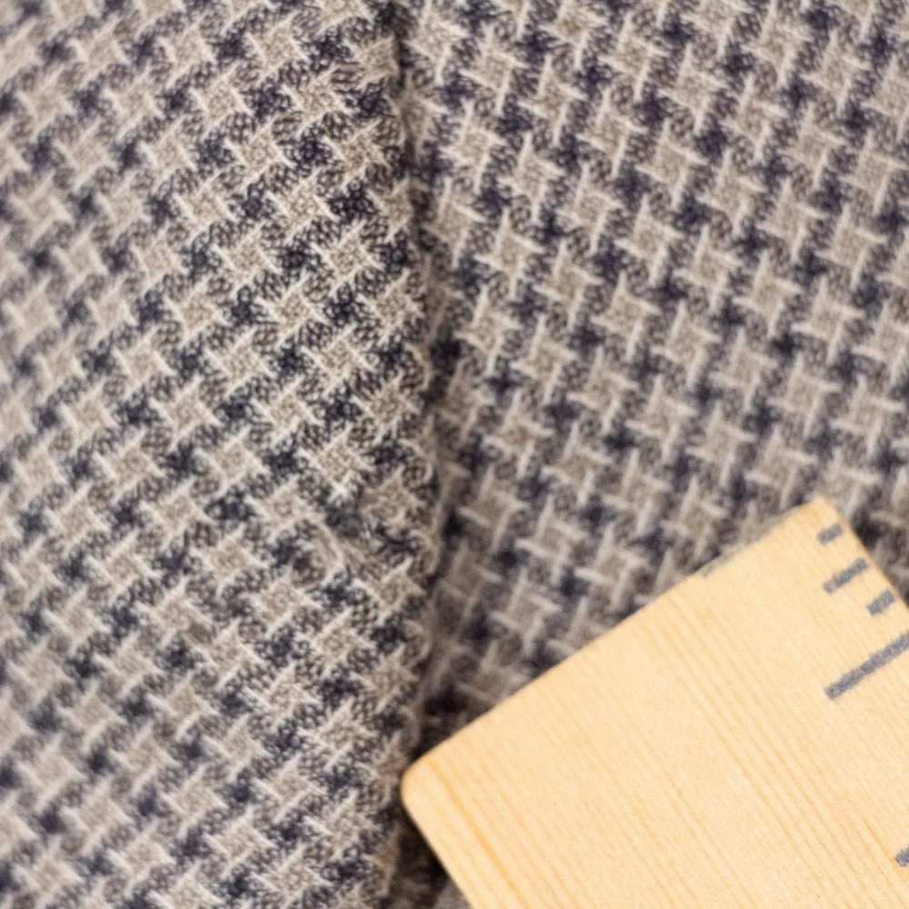 VTG Canali Milano Mens 46R Blazer Sport Coat Brown Houndstooth Made in Italy‎